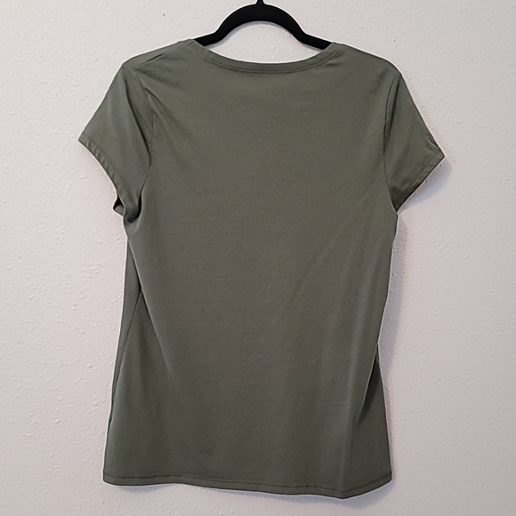 NOBO Olive Green Scoop Neck T-Shirt Sz XL (15-17) - Picture 7 of 11